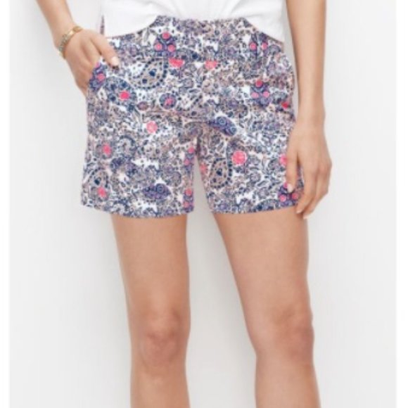 Ann Taylor Paisley Shorts Sz 8